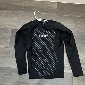 Black Long Sleeve Athletic Top
